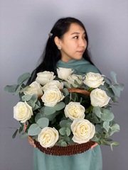 Корзинка с розами