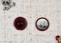 Пуговица костюмная, d 2,8 см, бордовый