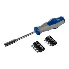 Отвертка рукоятка КОБАЛЬТ Ultra Grip с набором бит, CR-V (9 шт.) блистер (646-676)