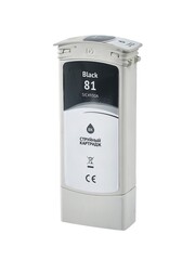 Струйный картридж Sakura C4930A (№81 Black) для HP Designjet 5000/5000PS/5500/5500PS, водорастворимый тип чернил, черный, 750 мл.