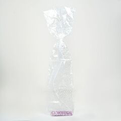 Пакет с жестким дном, Прозрачный, 11*7*40 см (Д*Ш*В), 6 шт.
