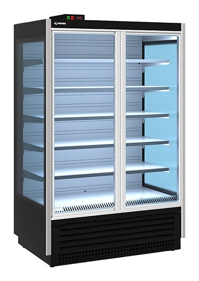 Горка холодильная Cryspi SOLO D 1250 LED (с выпаривателем) с боковинами