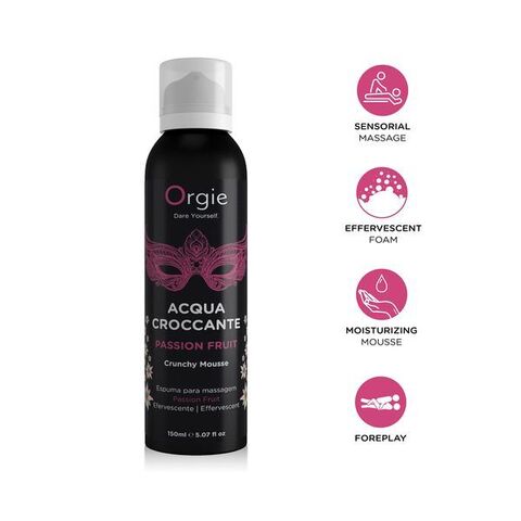 Orgie Acqua Croccante Passion Fruit, 150ml Хрустящая пенка для массажа