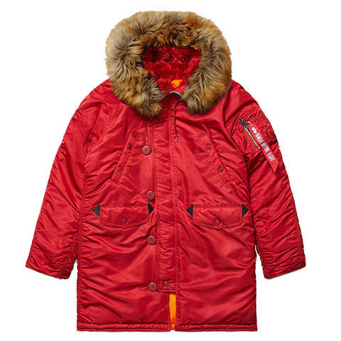 Парка Alpha Industries N-3B W Parka Commander Red (Красная)