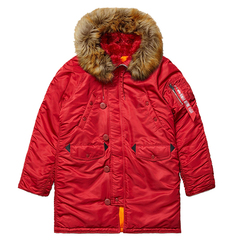 Парка Alpha Industries N-3B W Parka Commander Red (Красная)