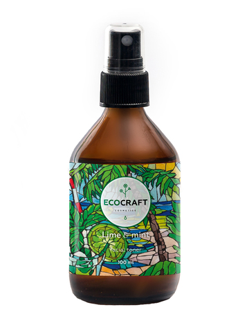 ECOCRAFT Тоник для жирной и проблемной кожи Lime and mint Лайм и мята (100 мл)