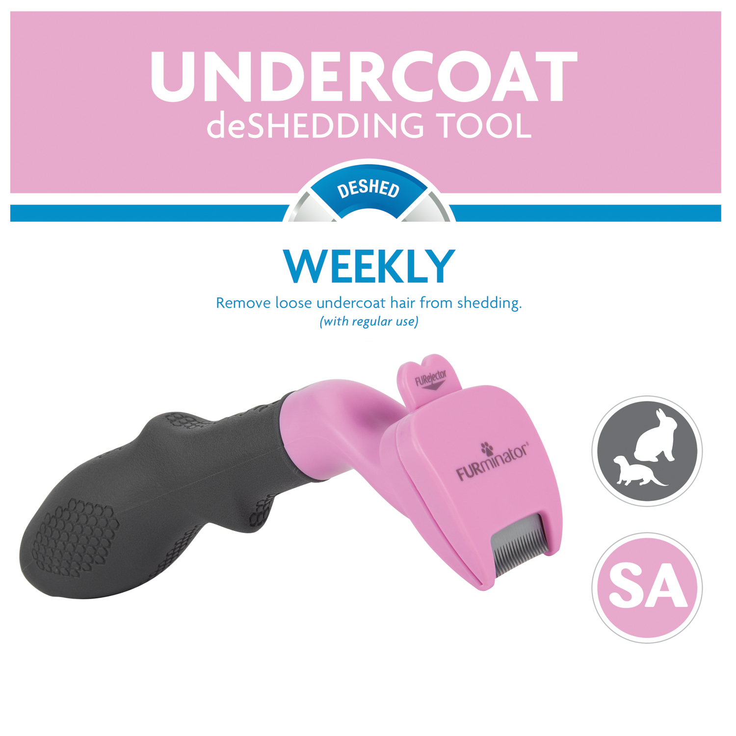 Фурминатор для мелких животных, FURminator Small Animal Undercoat Tool 12  YA купить с доставкой в интернет-магазине зоогастроном.ру