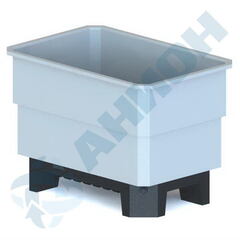 Контейнер 500 л на подставке Анион 500 л. прямоугольный (1190x795x850см;белый) - арт.559515