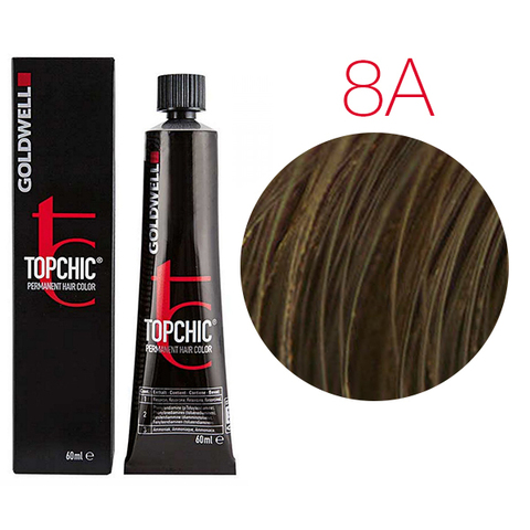 Goldwell Topchic 8A (светло-русый пепельный) - Стойкая крем-краска