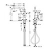 Hansgrohe Talis M54 72808340 Высокий смеситель для кухни с вытяжным изливом (чёрный хром шлифованный)