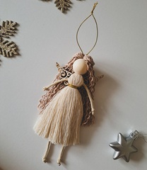 Декоративная подвеска кукла-ангел