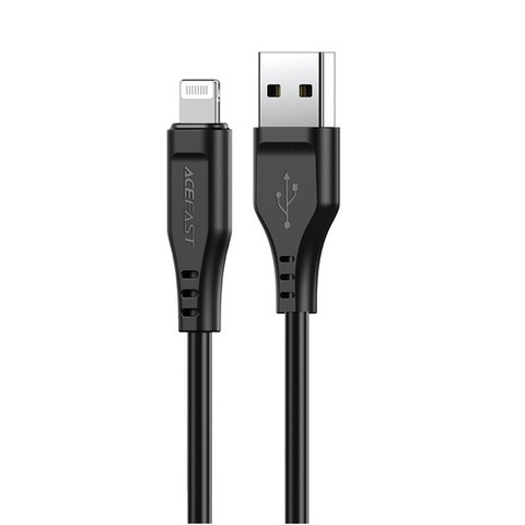 Кабель ACEFAST C3-02 USB-A to Lightning TPE charging data cable для подзарядки и передачи данных, черный