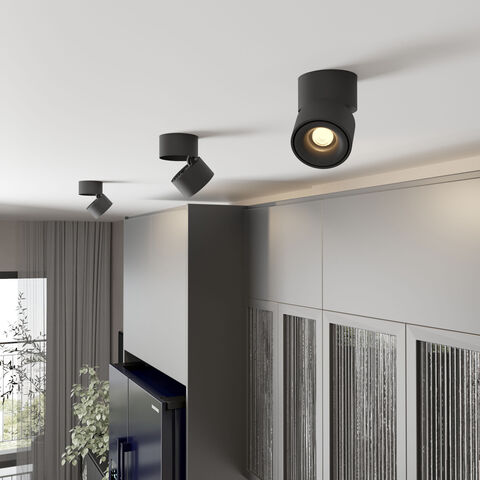 Накладной светодиодный светильник Elektrostandard Klips DLR031 черный матовый