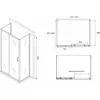 Душевой уголок ABBER Schwarzer Diamant AG30160B-S100B-S100B