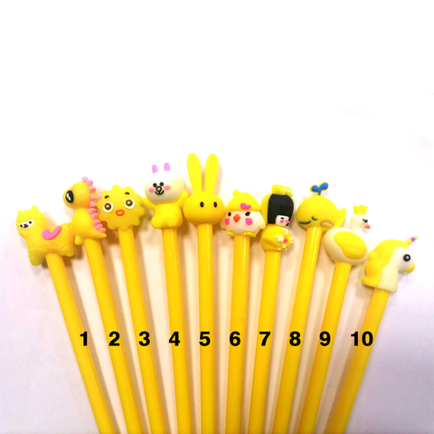 Гелевые ручки желтые