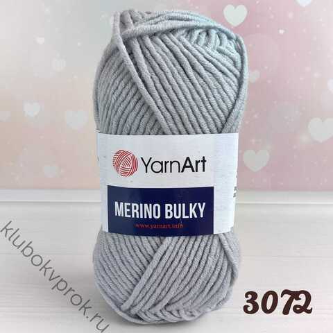 YARNART MERINO BULKY 3072, Светлый серый