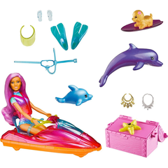 Игровой набор Барби Barbie с водным транспортом и аксессуарами