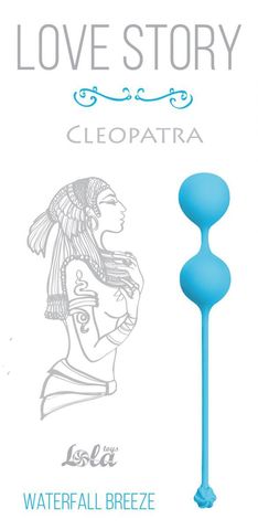 Голубые вагинальные шарики Cleopatra Waterfall Breeze - Lola Games Love Story 3007-03Lola