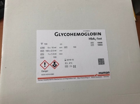10658 Набор реагентов для определения гликогемоглобина HbA1 (Glycohemoglobin HbA1)