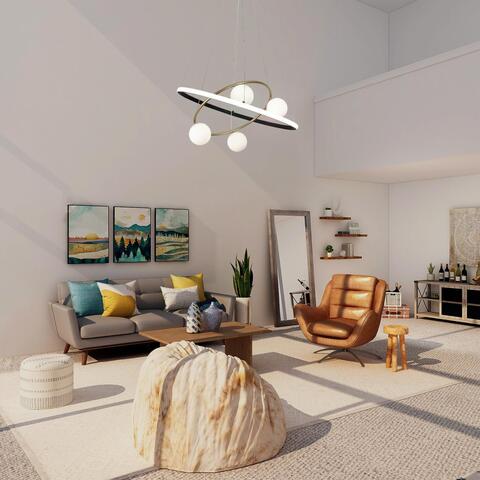 Подвесная светодиодная люстра F-Promo ORBIUM 4184-6P