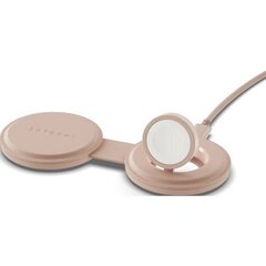 Беспроводная зарядка Satechi Qi2 OntheGo 2-в-1 Wireless Charger, нежно-розовый