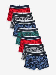 Трусы для мальчика Next N33-974, 7 шт., Синий, Красный, Зеленый