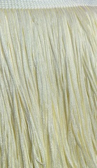 Тесьма текстиль бахрома, 15 см, айвори