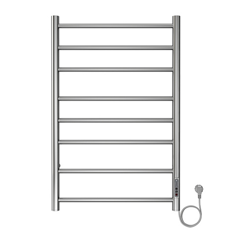 AZARIO PARMA AZ10858 Полотенцесушитель электрический 500/800 8 секций, диммер справа, хром