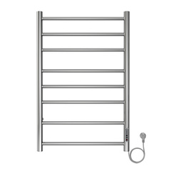 AZARIO PARMA AZ10858 Полотенцесушитель электрический 500/800 8 секций, диммер справа, хром фото