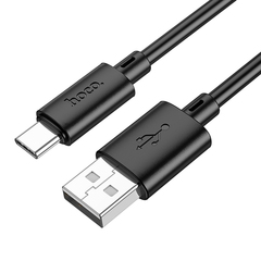 Кабель для зарядки hoco X88, USB-C 3.0А, 2м, черный