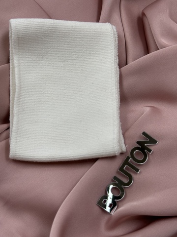 Воротник (подвяз) трикотажный белый 0,4 м, ширина 9 см