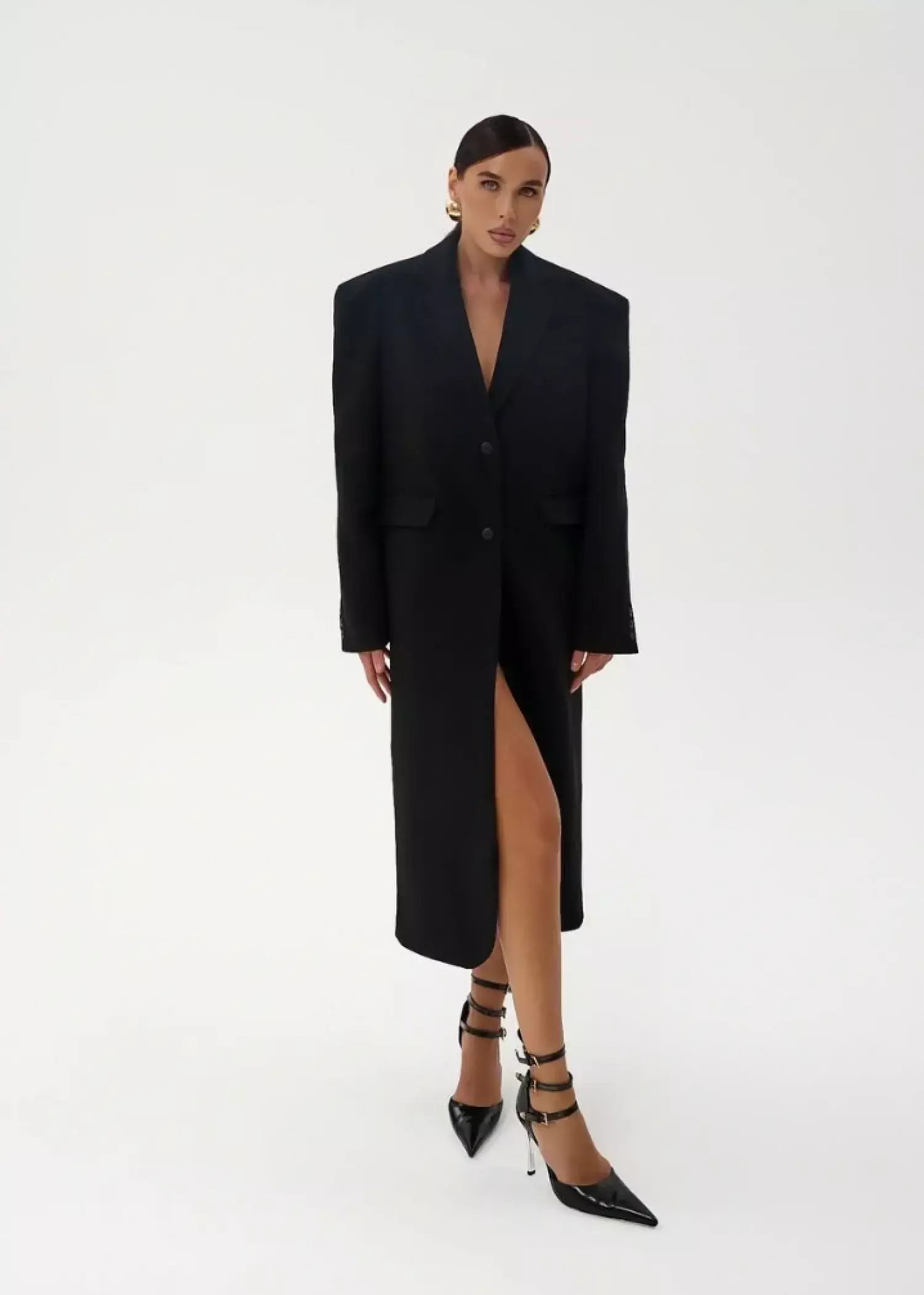 Пальто Топ, Черный