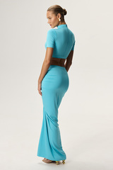 Топ укороченный AFINA Лазурь