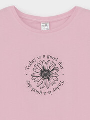 фуфайка  для девочки  КП 302763/светлый лосось