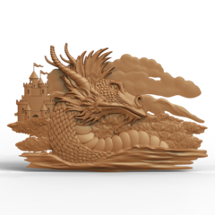 Силиконовый молд № 0215 Дракон