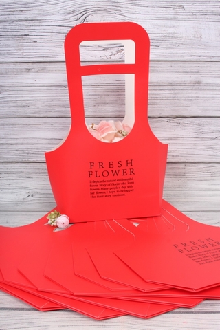 Сумка для цветов, Красная, 20*40*10 см, 1 шт.