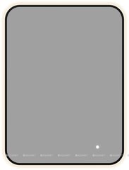 Aquanet 367649 Зеркало Контур 600х800 LED ТХ цв. черный (367649) фото