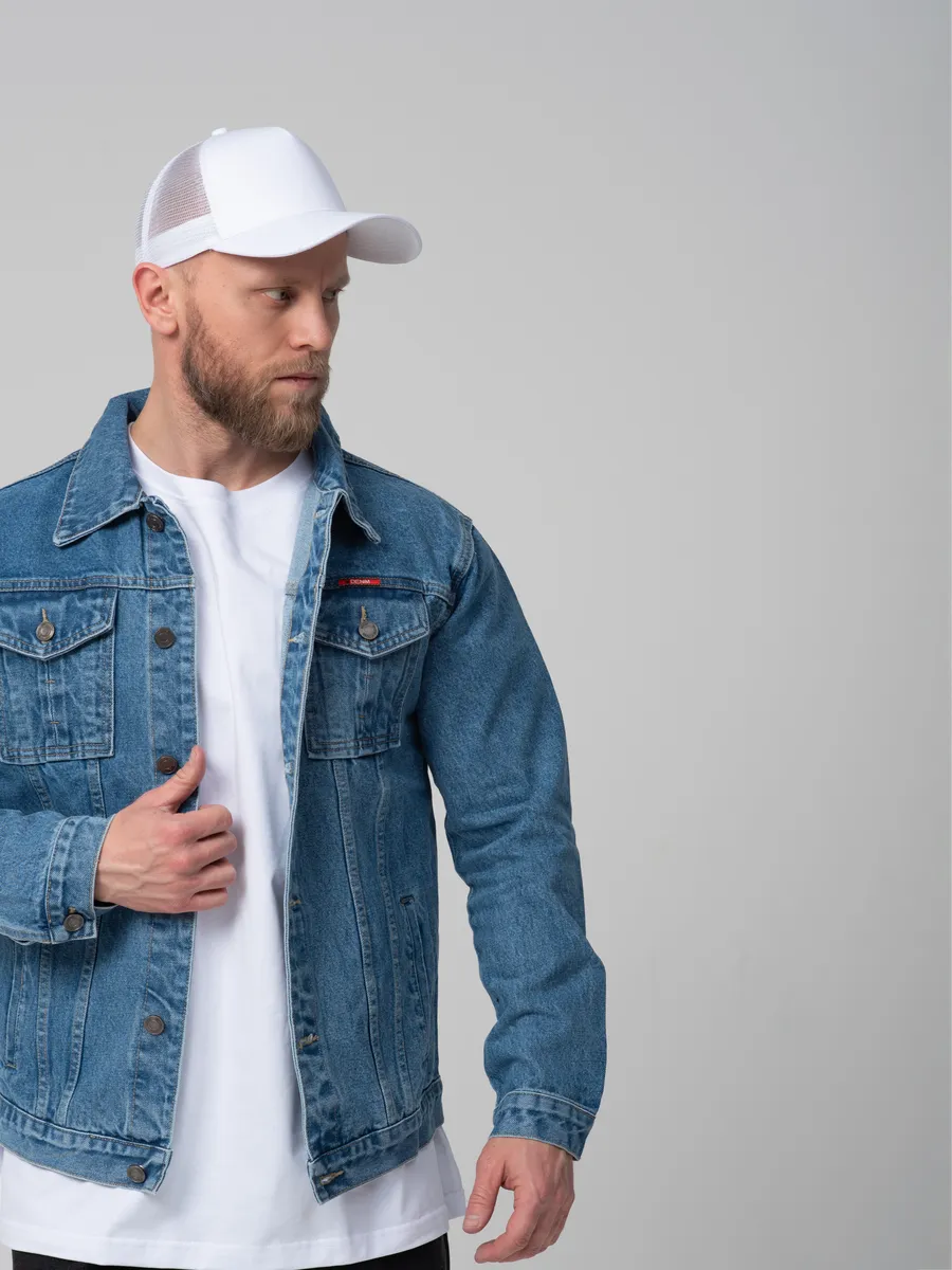 Бейсболка с сеткой летняя белая