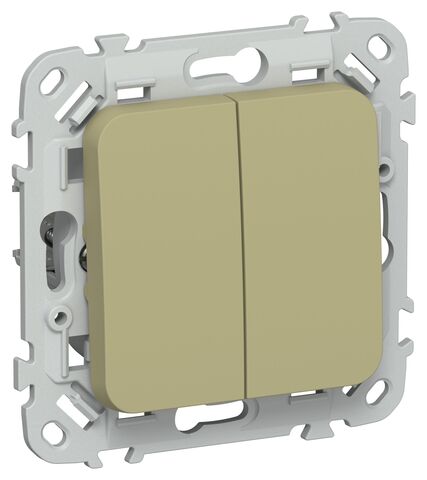 FLITE Выключ. 2-кл. прох. 10А ВС62-1-0-ФлО ол. IEK