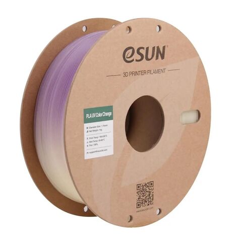 Пластик для 3D-печати eSUN PLA-UV Color Change, 1,75 мм, 1 кг, меняет цвет на УФ: фиолетовый, PLA-UV CC175UV-Z1P1