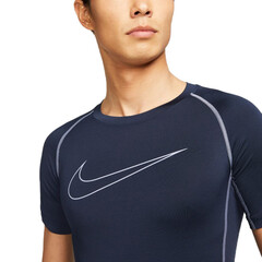 Термобелье Nike Pro Dri-Fit Tight Top SS M - obsidian/iron purple/iron purple