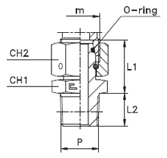 Штуцер FNС DL06 NPT1/8" CAST