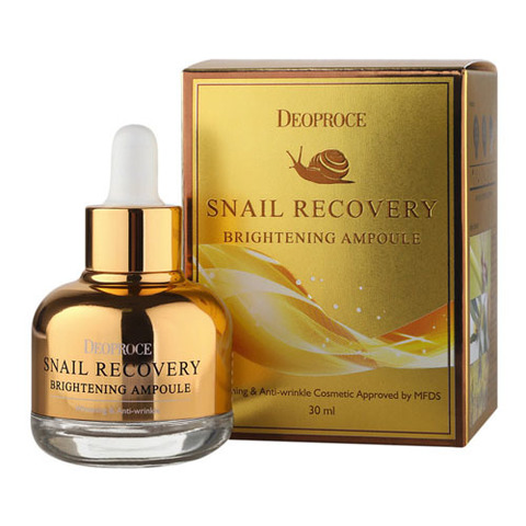 Deoproce Snail Recovery Brightening Ampoule - Ампула-сыворотка на основе муцина улитки