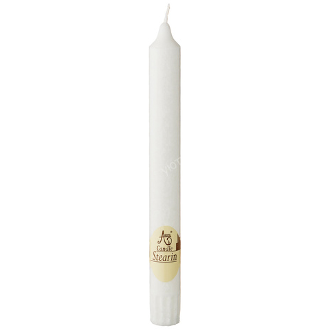 Свеча Adpal Eco White высота 20 см - Белый - Купить