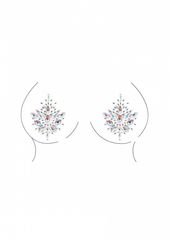 Боди с гартерами и наклейками на грудь Open-cup Strappy Teddy & Dazzling Sticker - 