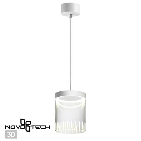 359007 OVER NT23 000 белый Подвесной светодиодный светильник IP20 LED 4000K 18W 85-265V AURA