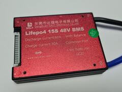 Плата контроля BMS LiFePO4 15S 48V 60A