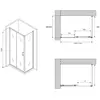Abber AG30170B-S50B Душевой уголок, 170x50x195, цвет: чёрный