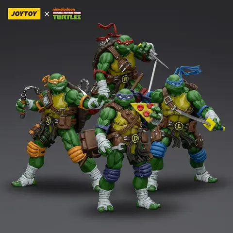 Фигурки набор Черепашки Ниндзя масштаб 1/18 JoyToy