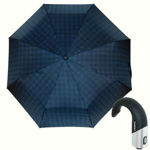Купить синий зонт с ручкой крюк Baldinini